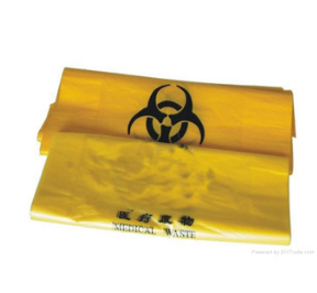 医疗垃圾袋 厂家直销新料加厚黄色塑料手提袋 医疗废物垃圾袋