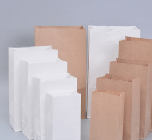 定制牛皮纸早餐袋西点包装袋烘培面包方底食品纸袋防油打包纸袋