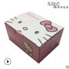 厂家定制产品包装彩盒 粉红色少女 HelloKitty款扣底盒 瓦楞纸