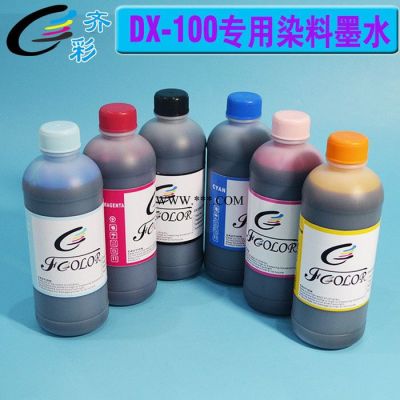 齐彩/Fcolor 染料墨水适用于爱普生DX-100填充墨水 6色墨盒墨水 500ml