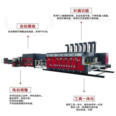 【华誉纸箱机械】C型411 纸箱印刷机械设备  纸箱机械成型设备 纸箱生产线设备 纸箱高速粘箱联动线一体成型机