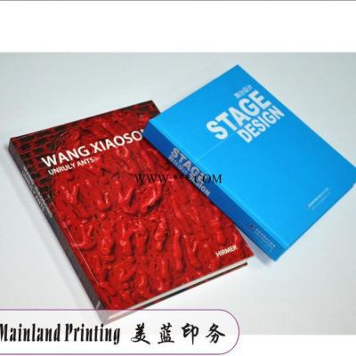 深圳 铜版纸双面彩色胶印哑胶封面直背活脊锁线精装产品目录印刷厂美蓝印刷