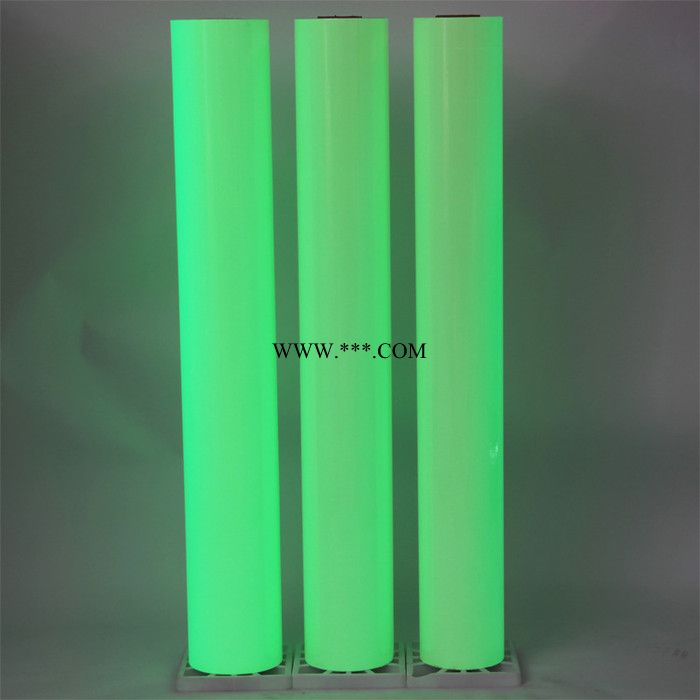 PVC喷绘印刷夜光膜 PET绿色发光膜 蓄光发光材料
