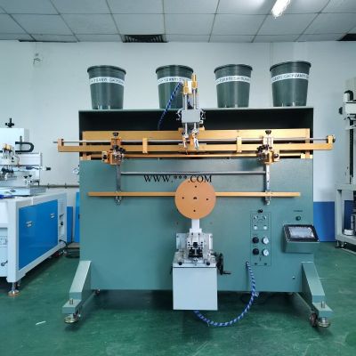 郑州市涂料桶丝印机化工桶丝网印刷机油漆桶滚印机厂家