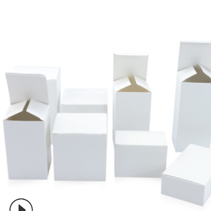 工厂专业定制 常规通用包装白盒 400克白卡白纸盒 可彩印