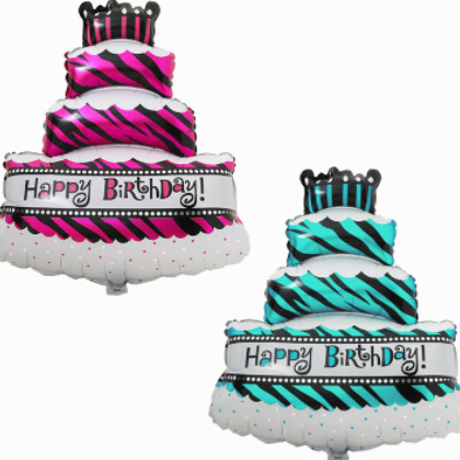 铝膜气球 儿童玩具气球 生日装饰派对气球三层蛋糕批发