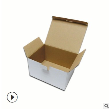 厂家供应白色瓦楞快递扣抵盒大小纸盒 订做三层五层彩印包装箱可