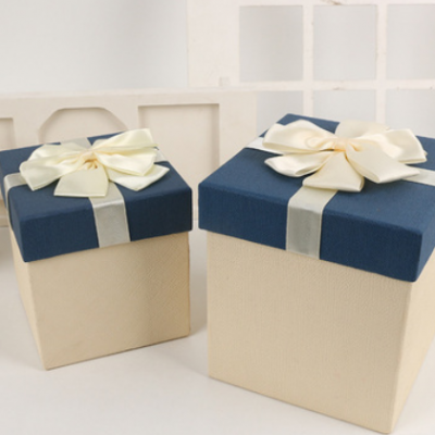 韩流时尚礼品盒正方形加深礼物盒大号礼品盒蓝色水晶球礼盒定制