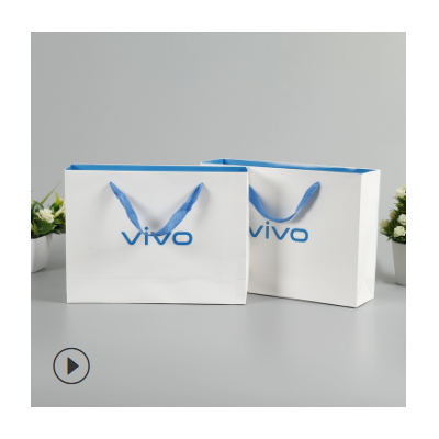UV彩印手机包装白卡纸袋定做创意礼品包装手提纸袋购物礼品袋定制