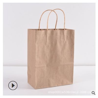 现货手提纸袋定 做logo广告服装包装手提袋白卡牛皮纸礼品袋定 制