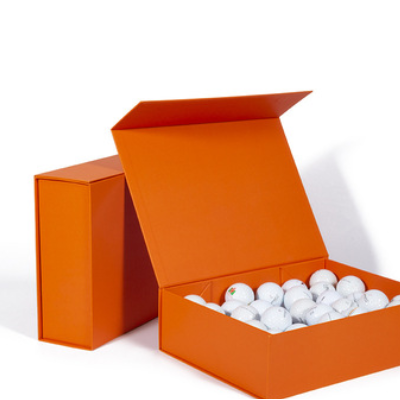 厂家直销现货爱马仕折叠礼品盒伴手礼包装盒情人节橘橙色翻盖空盒