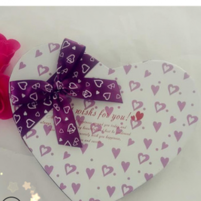 新款紫色爱心礼盒 玫瑰花盒 礼品盒 时尚创意礼盒 厂家批发