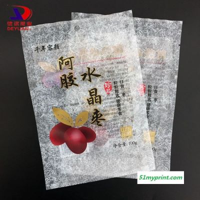 阿胶水晶枣包装袋山东特产包装袋德远塑业包装三边封礼品袋印刷复合包装袋