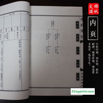 河南洛阳孙氏家谱家族家谱制作家谱印刷