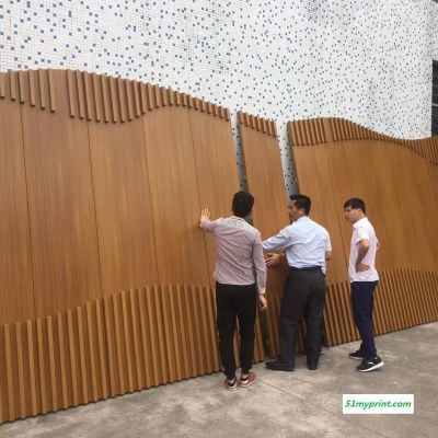 KTV墙面木纹铝单板，木色2.5mm铝单板幕墙，热转印木纹铝单板厂家