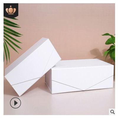 七彩白色创意V型礼品盒多色翻盖折叠盒现货批发折叠礼盒 厂家货源