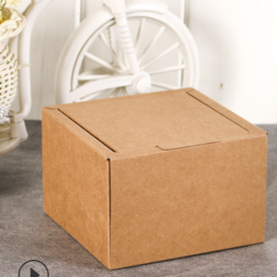 厂家批发空白牛皮纸盒 创意化妆品包装盒定做折叠飞机盒彩盒定制