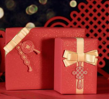 中国风礼品包装纸红色礼品纸礼物纸节日喜庆传统礼盒礼物装饰